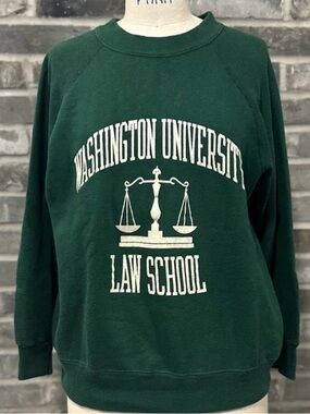 Vintage Velva Sheen Washington University Law School Crewneck USA Sweatshirt M